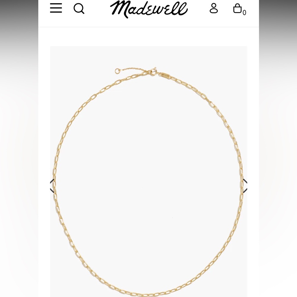 Madewell Paperclip Chain Necklace
